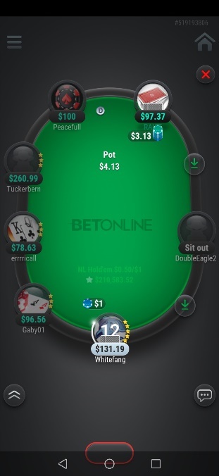 betonline mobile fast fold in-game