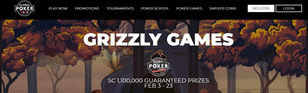 global poker tournaments guaranteed prizes grizzly games