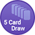 five card draw poker icon