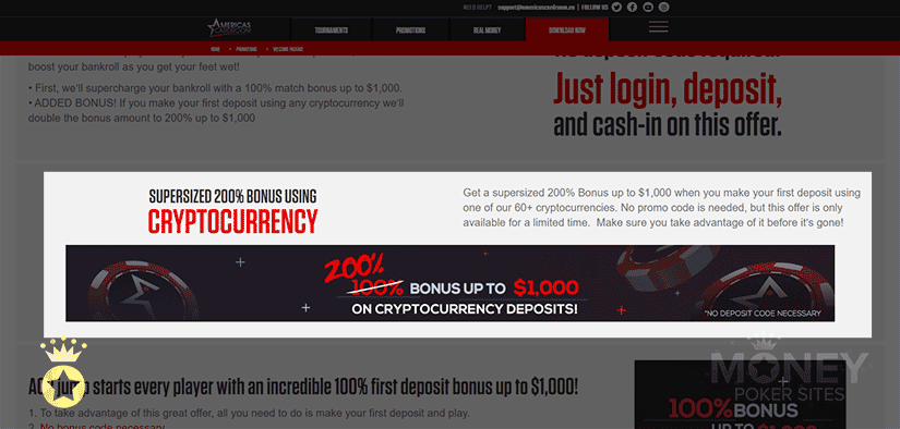 image of cryptocurrency poker site americas cardroom