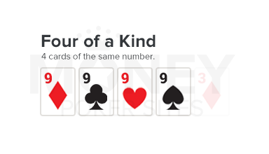 four of a kind poker hand image