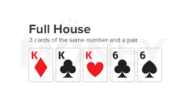 full house poker hand image