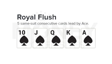 royal flush poker hand image