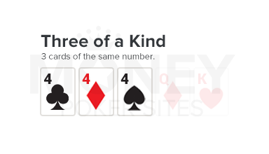 three of a kind poker hand image