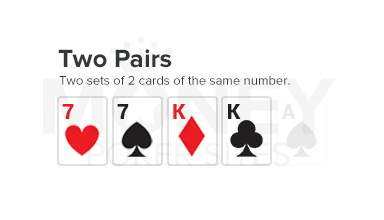 two pairs poker hand image